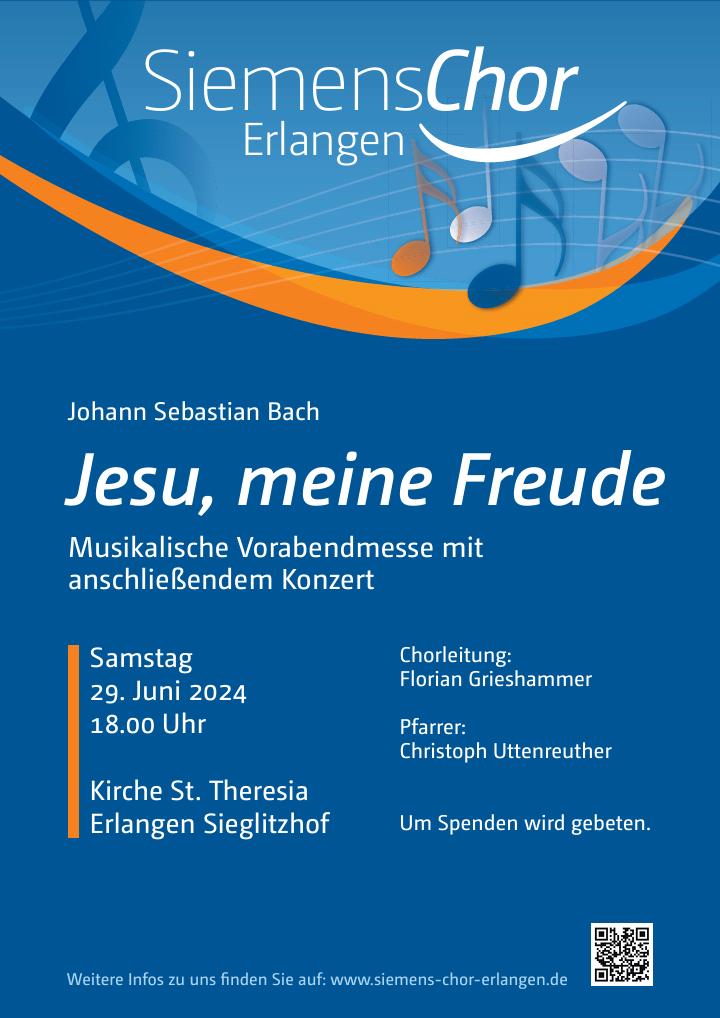 29.06.2024 – Erlangen, St. Theresia: „Jesu, meine Freude“